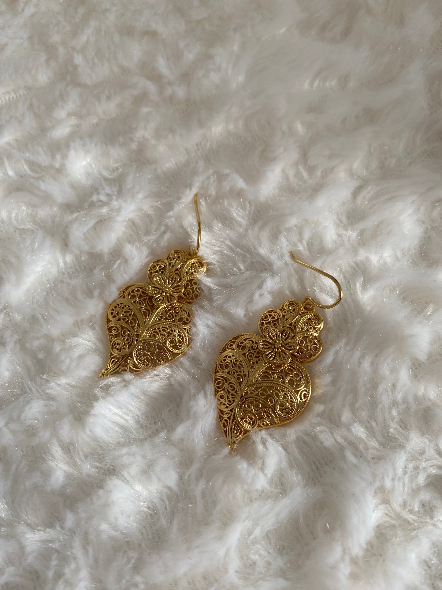 Boucles d’oreilles en acier – Cœur de Viana