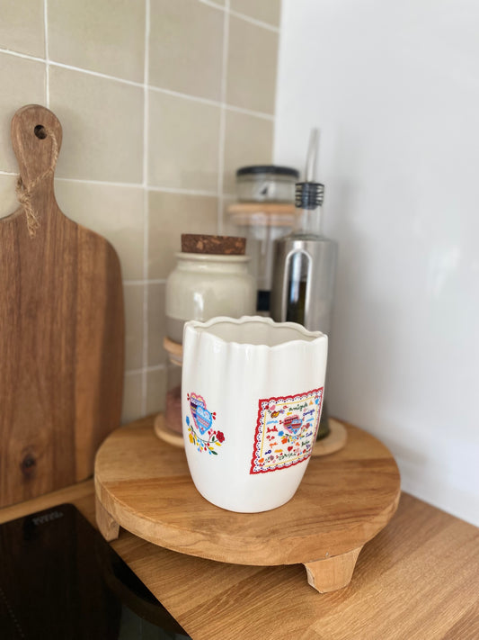 Pot à ustensiles en céramique